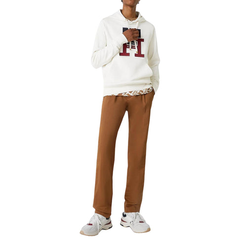 Felpa Uomo TH Monogram Bianco TOMMY HILFIGER- Francavilla Moda